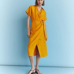 Massimo Dutti. Linen dress. New no tag